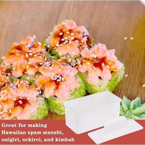 4 Pieces Musubi Maker Press Molds Non-Stick Spam Musubi Maker Non-Toxic Sushi Making Kit Hawaiian Spam Musubi Maker