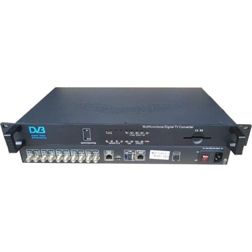 Tuner receiver descrambling machine, RF (DVB-S2 / T2 / DVB-C) to IP, 5-channel DVB digital code stream receiver