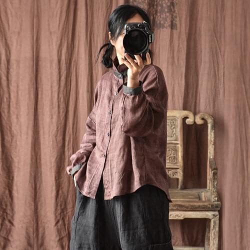 Женские стильные рубашки QATURALAN China At AliExpress