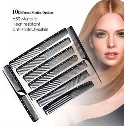 10 Pcs/Set Cutting Hair Comb Barber Comb Heat-resistant Anti-static Hair Comb Professional Salon Hairdressing Hair Comb Set
