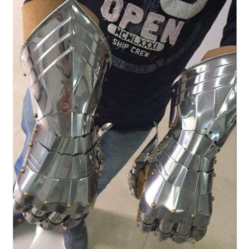 Shaunyang Trial angel Kell Props can be worn by stainless steel medieval European Gothic Gauntlets