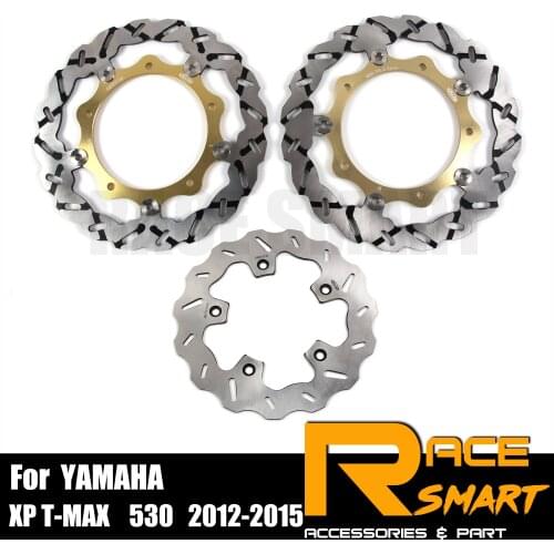 Rider Motorcycle CNC Floating Front Rear Brake Disk Disks For YAMAHA XP T-MAX 530 2012 - 2015 Motorcycles Brake rotors 12 13 14