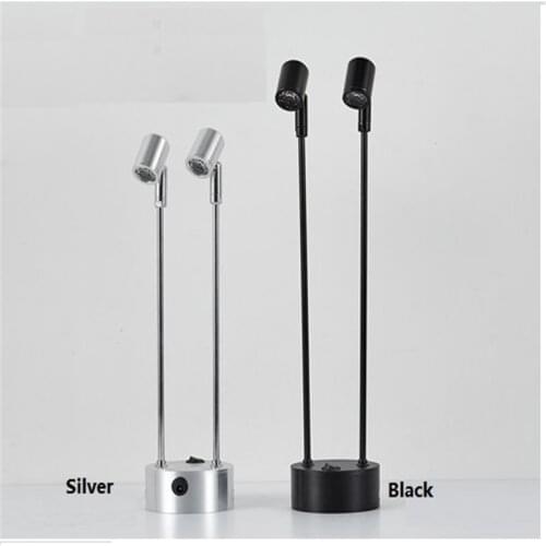 Wire free recharging led spot light ,2W 6W 2head rotatatble emergency led cabinet lamp ,display ,welding ,party decoration lamp