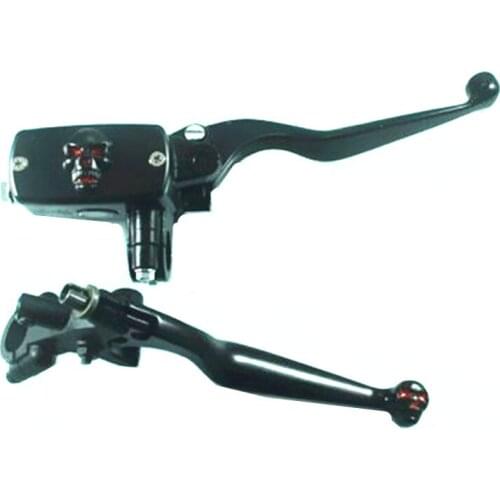 Universal Motorcycle 1''25mm Front Brake Clutch Master Cylinder Reservoir Levers Cruiser Bobber Chopper Touring Atv Scooter