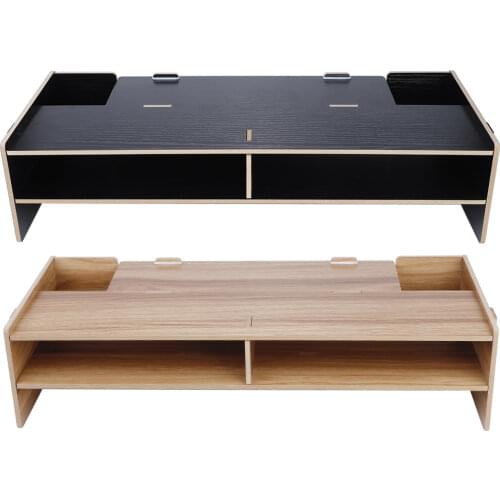 Heighten Shelf Rack Shelf Stand Holder for Display Screen Keyboard Base Bracket Wooden Rack