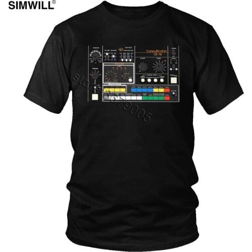 Vintage Beatbox Tee Shirt Men Cotton Keyboard Music T-shirt Short Sleeve Hip Hop T-Shirt Fashion Design Summer Tshirt Gift Tops