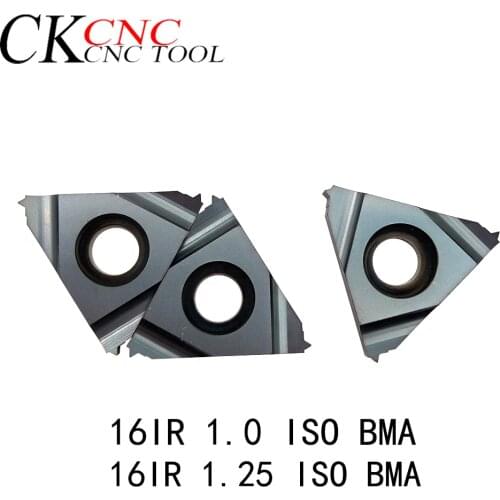 BMA Insert 16IR 1.0 ISO 1.25 ISO BMA carbide threading turning tool CNC lathe cutting tool Processing stainless steel and steel
