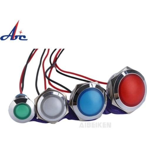 Factory Price 16mm Indicator Light LED Pilot Lamp LED Lighting Red Blue Green White Yellow 12V 24V 110V 220V