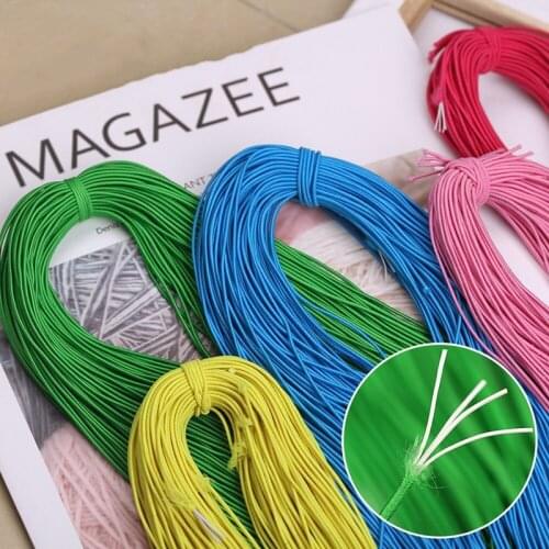 1mm Beading Elastic Stretch Beaded String Strap Rope Bead Bracelet Elastic Stretch Beads DIY Sewing Accessories 8/24meters