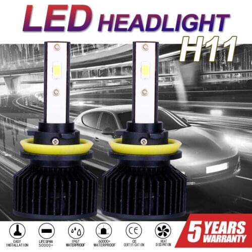 2pc F9 7500LM 6000K 9004 9005 9006 H4 H7 H11 H13 Bulb Canbus Led Car Headlight CSP 28W White Light For Car Front Bulbs Headlamps
