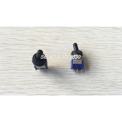 5 Pcs 125V 6A ON/OFF/ON 3 Position SPDT Toggle Switch w Waterproof Cover Cap