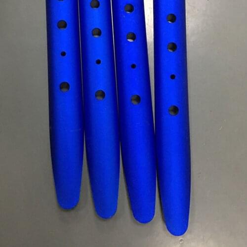 5 X Orange Aluminium Alloy Camping Hiking Trip Tent Pegs Stake Nail 31cm