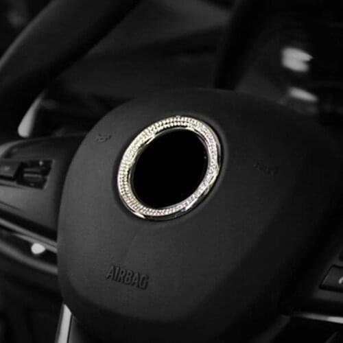 Car Steering Wheel Emblem Ring Trim Sticker for BMW 1/2/3/4/5/7 Series X1 F48 X3 X5 F10 F20 F30 F34 F25 E70 E46 E90 E60 E39 E36