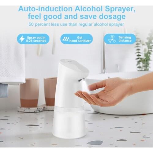 450ml Touchless Foaming Soap Dispenser Automatic Induction Sprayer Infrared Intelligent Hand Induction Alcohol Sterilization