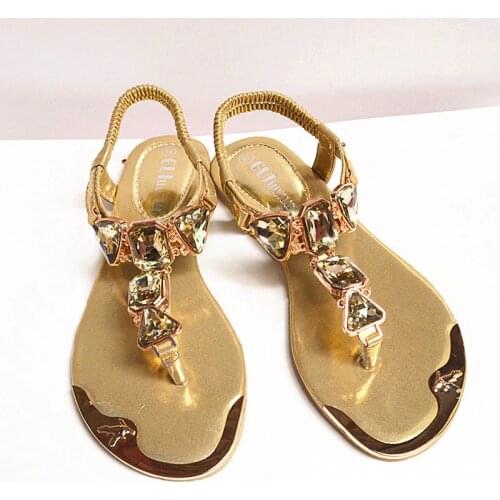 Shoes women sandals 2021 hot fashion rhinestone summer shoes woman elastic band clip toe sandals women shoes sandalia feminina