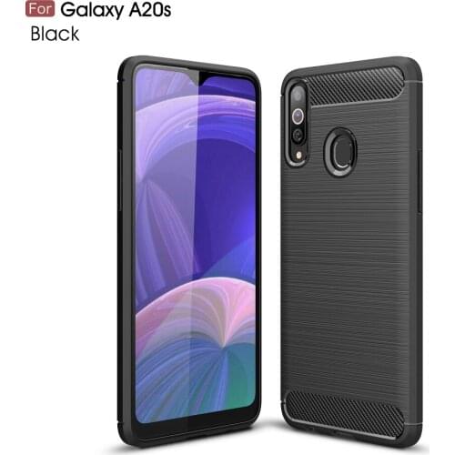 MobilePhone Cases for Samsung Galaxy A20S Carbon Fiber cases for A10S Fitted back cover for M30S Case DHL Free 50pcs