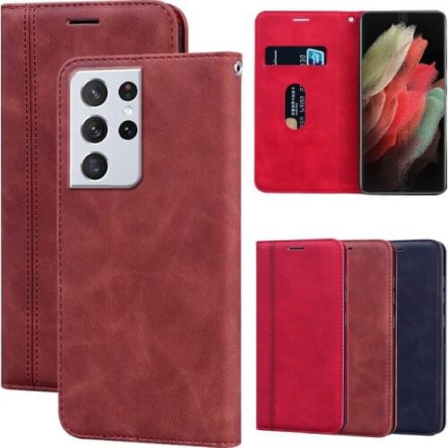 Case For Samsung Galaxy S21 Ultra 5G Funda Protector Flip Cover Leather Capa For Samsung S21 ultra чехол Wallet Book Shell Etui