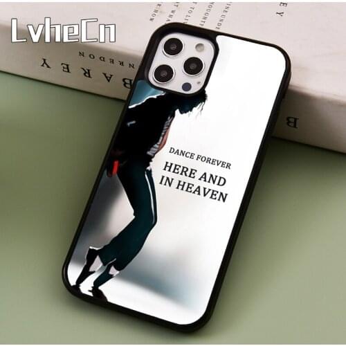 LvheCn Michael Jackson Forever Phone Case Cover For iPhone 5 SE 2020 6s 7 8 Plus 11 12 Pro X XR XS Max Samsung S8 S9 S10 coque