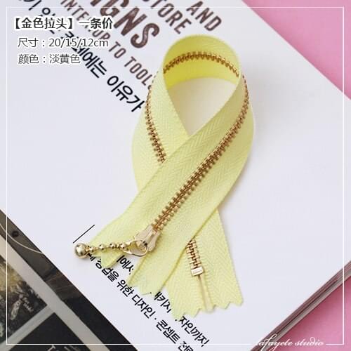 Dailylike 15cm Colorful Bronze Water Drop Zipper Lace Zipper DIY Clothing Smooth and Durable Bags Wallet Purse Cloth Accessories