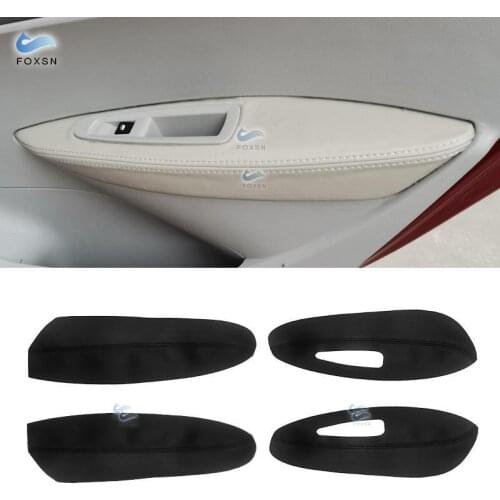 For Peugeot 308 2009 2010 2011 2012 2013 2014 Car Interior Door Armrest Panel Microfiber Leather Cover Protective Trim