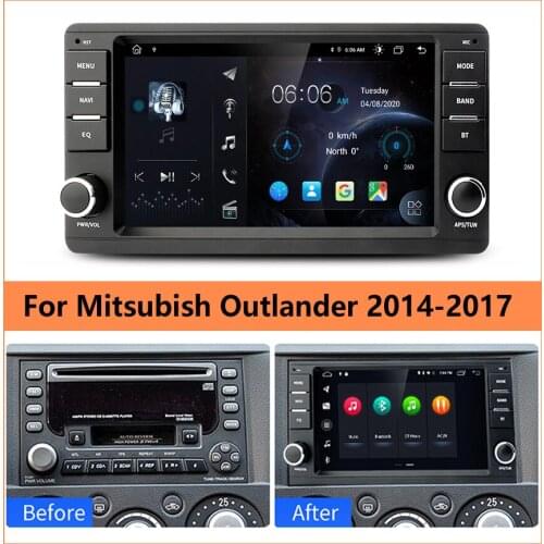 For Peugeot 4007 Android 10 HU Car Radio For Mitsubishi Outlander Multimedia Video Player Navigation GPS For Citroen C-Crosser