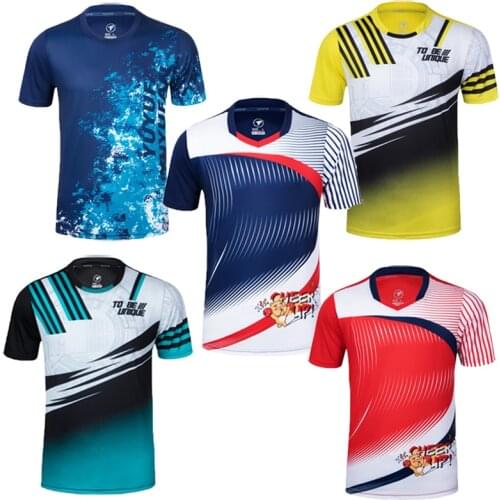 2021 New men Tenis Tshirt, Quick-dry Breathable women Tennis shirt kits, Training tennis team T-shirt,Badminton shirt clothes