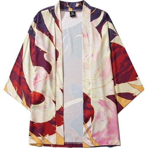 Kimono Women Japanese Clothes Yukata Costume Beach Women Kimono Cardigan Japanese Streetwear Doodle Color Drawing Cartoon Coat