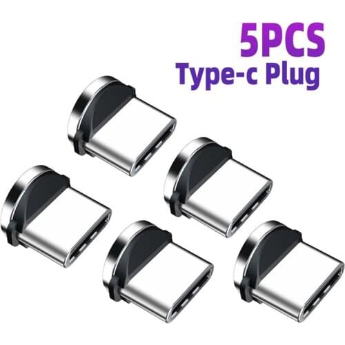 5/4/3/2pcs Charging Magnetic Cable Adapter For Type-C Mobile Phone Replacement Parts Easy Operate 360 Degree Tips Converter