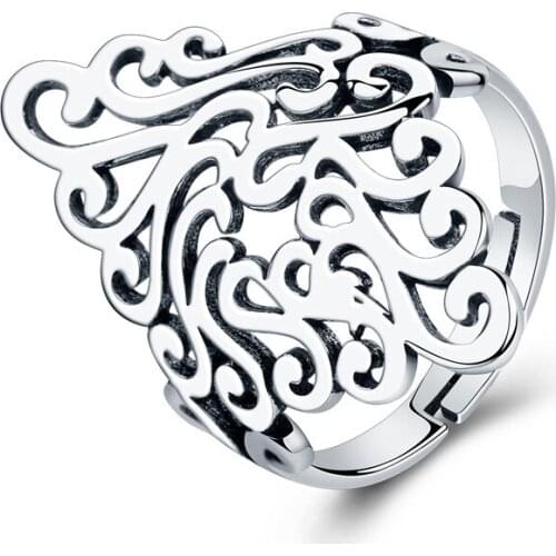 New Trendy Charm Large Flower Rings For Women Men Boho Knuckle Party Rings Punk Cocktail Jewelry Girls Gift anillos bijoux