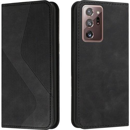New Magnetic Leather Case na For Samsung Galaxy Note20 Note 20 Ultra 20Ultra 5G Funda Skin Feel Wallet Cover S Pattern Coque