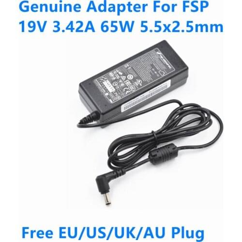 Genuine 19V 3.42A 65W FSP FSP065-REBN2 FSP065-RBBN3 Power Supply AC Adapter For ASUS X555U K501UW MEDION E6232 Laptop Charger