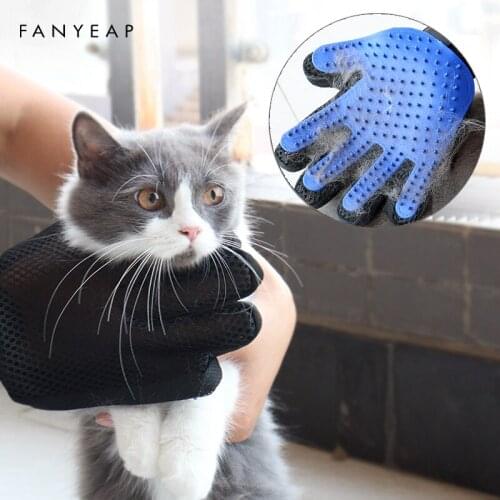 Cleaning Massage Glove for Animal Cat Grooming Glove for Cats Wool Glove Pet Hair Deshedding Brush Comb Glove for Pet Dog