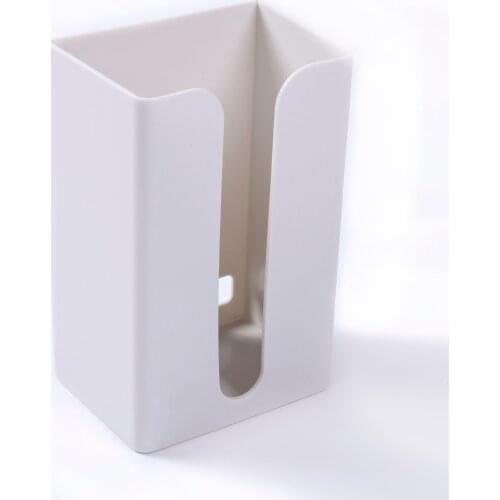Tissue Box Holder Plastic Wall Mount Facial Tissue Cover Organizer for Bathroom and Kitchen Office Household Plastic Dust-proof