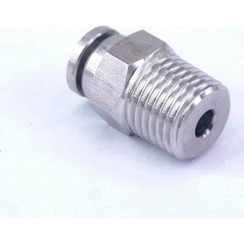 Pneumatic Straight Tube OD 6mm*1/4"BSP 304 Stainless Male Push in Fitting Quick Connector Anticorrosion Antioxidation