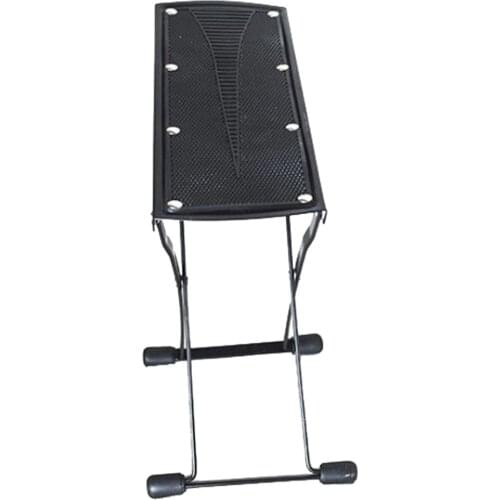 Adjustable 6 Gears Folding Guitar Rest Footstool Non Slip Portable Guitar Footrest Carbon Steel Foot Rest for Guitarists