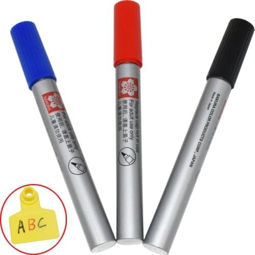 Pigs ear mark pen cattle and sheep ear tag pen dedicated ear tag number Permanent non-deformation marker pen to oily pen