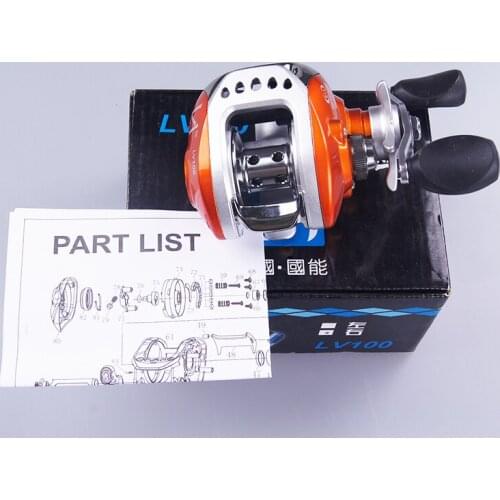 8+1 Bearings 6.3:1 Fishing Reel 2 Control Systems water drop wheel Bait Casting fishing reel