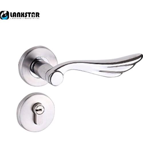 Modern Design Mute Split Style Engineering Locks Door Knob Wood-Door Stainless Steel Handle Lock
