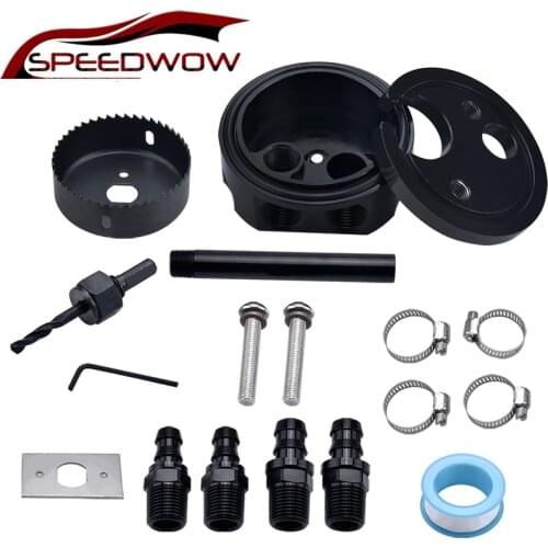 SPEEDWOW Universal Fuel Tank Container Fuel Tank Sump Kit For FASS AirDog Fuelab Compatible With Cummins Duramax Powerstroke