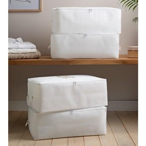 Storage Bag Organizer Storage Box Set Folding Clothes Blanket Quilt Closet Box Bag Home Storage Organizer