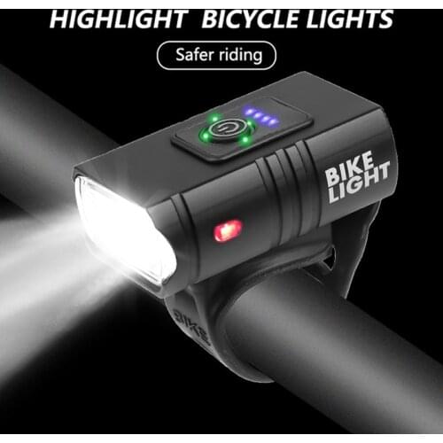 T6 LED Bike Light Front Bicycle Lights usb Rechargeable MTB Mountain Road Bicycle Flashlight 6 Modes Headlight Cycling Equipment