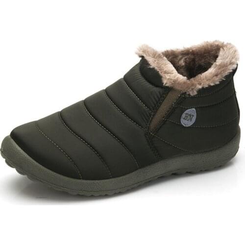 Waterproof Winter Snow Boots Women Cheapest Men Sneakers Warm Fur Cotton Boots Anti Slip Zapatos Botas Mujer Corrientes Derano