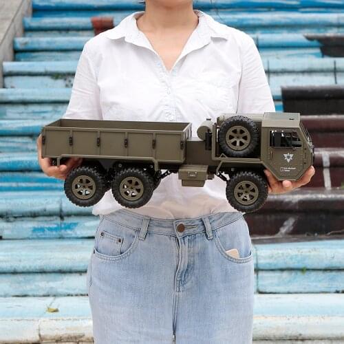 Newest Fayee 1/12 RC Military Truck 2.4G 6WD 20km/h Remote Control U.S. Army Military Truck RTR Model Outdoor Vehicle Gift Toys