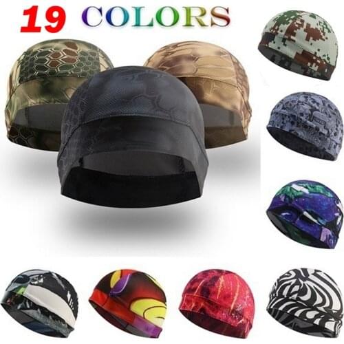 1 PC Unisex Summer Cooling Skull Hats Breathable Sweat Wicking Outdoor Hiking Fishing Cycling Hunting Sweat-absorbent Caps
