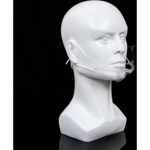 10 Splatter Mouth Transparent Masks Disposable Anti Fog Catering Food Hotel Plastic Kitchen Restaurant Masks Chefs Mouth Shield