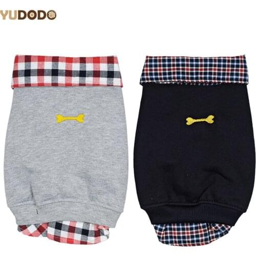 2 Colors Plaid Small Dog Coats Jackets Summer Breathable Puppy Polo T-shirt Pet Clothes For Chihuahua Teddy Dogs