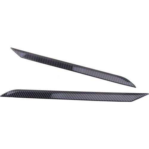 2Pcs Car Interior Door Strip Trim Cover Decoration ABS Fit for Dodge Ram 1500 2019 2020 Carbon Fiber Style