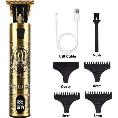 2021 USB Electric Hair Clipper LCD Rechargeable Shaver Beard Trimmer Professional Men Hair Cutting Machine Beard Barber Hair Cut