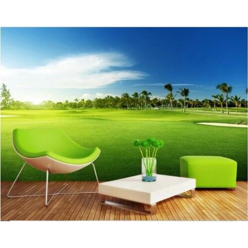 3d wallpaper custom photo mural Golf course grassland scenery background living room home decor 3d wall murals wallpaper