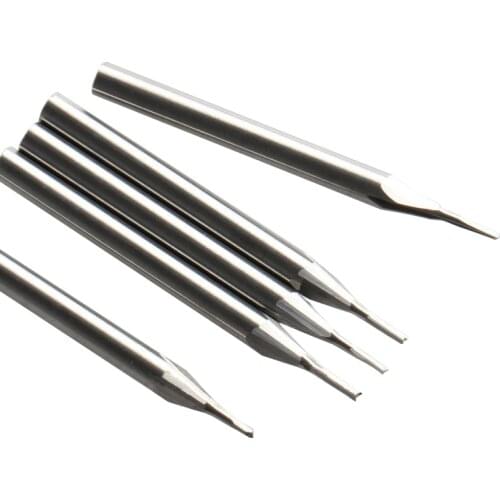 5pcs 3.175*1.0*3mm 2 Flute Straight Milling Cutter CNC Engraving Tools Wood Router Bits Carving Foam EVA Plywood MDF